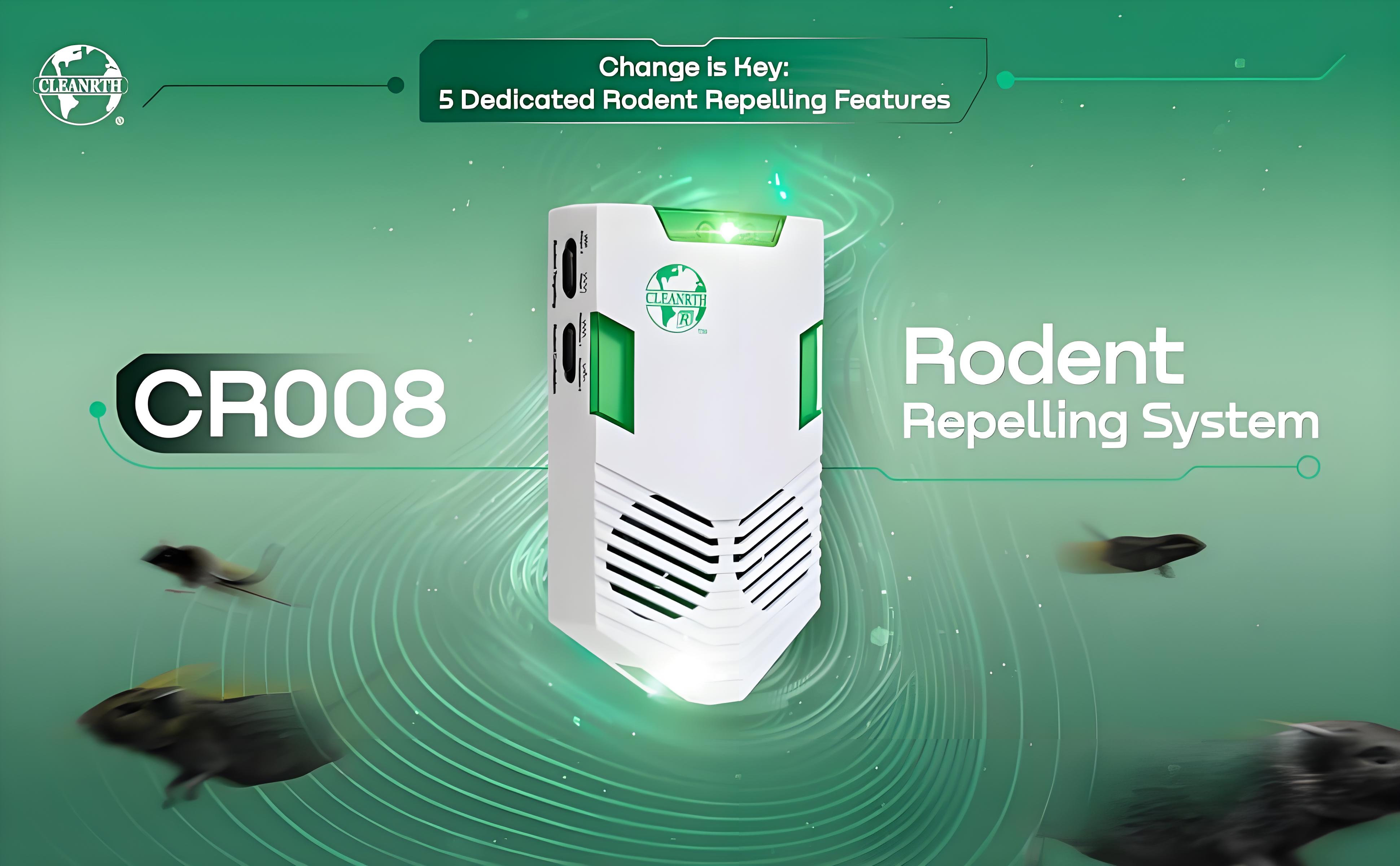 Cleanrth CR008 dedicated rodent-repelling system for mice and rat control