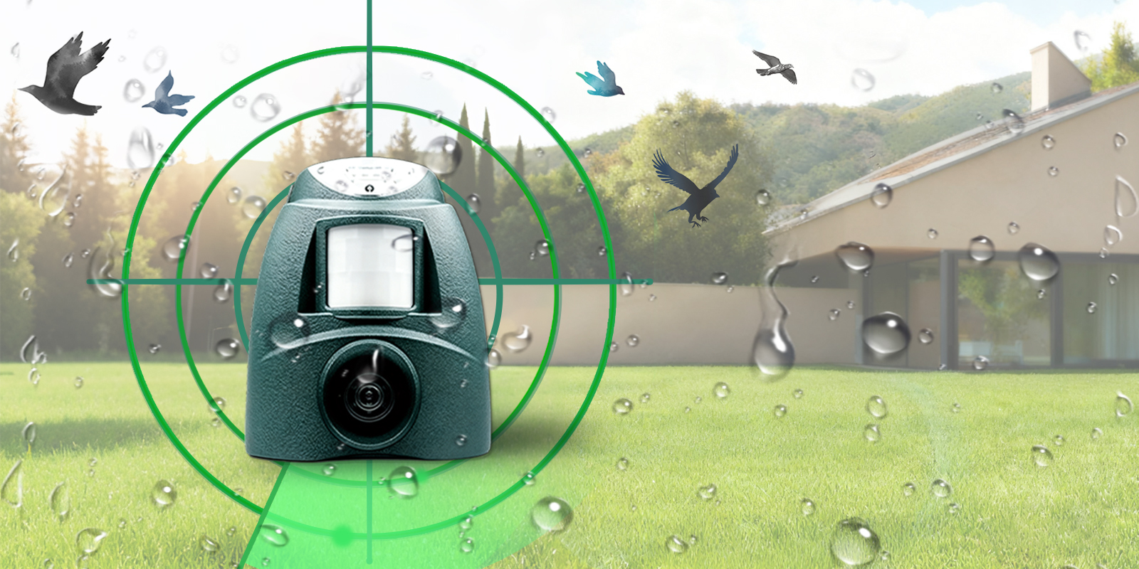 Cleanrth TSBR620 Super Advanced Sonic/Ultrasonic Bird Repeller